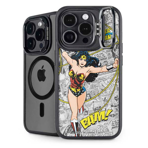DC Comics Wonder Woman Classic Action Pose iPhone 15 Pro Max Kickstand Case